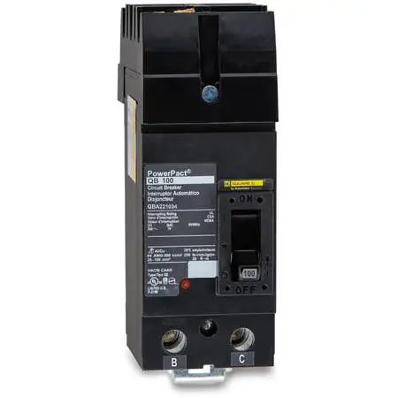 Square D QBA221004 - 100A 2 Pole Molded Case Circuit Breaker Limited Time