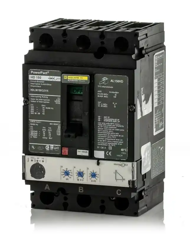 Square D HDL36150CU31X - 150A 3 Pole Molded Case Circuit Breaker Weekend Sale