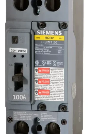 Bargain Siemens HQR22B100 - 100A 2 Pole Molded Case Circuit Breaker