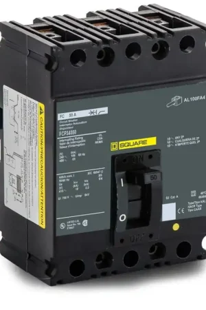 Top Pick Square D FCP34050 - 50A 3 Pole Molded Case Circuit Breaker