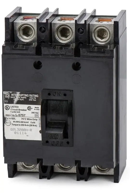 Square D Q2L3200H - 200A 3 Pole Molded Case Circuit Breaker Affordable