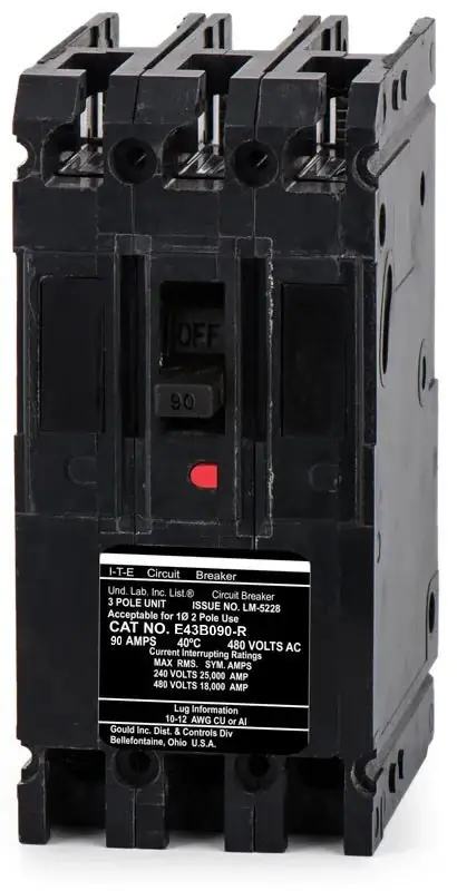 Brand New Siemens E43B090 - 90A 3 Pole Molded Case Circuit Breaker