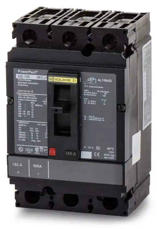 Square D HDP36150 - 150A 3 Pole Molded Case Circuit Breaker Express Delivery