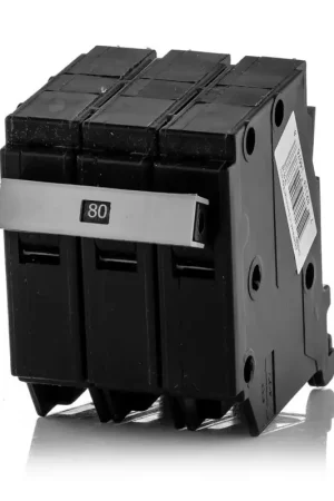 Same Day Shipping Eaton / Cutler-Hammer CH3080 - 80A 3 Pole Miniature Circuit Breaker