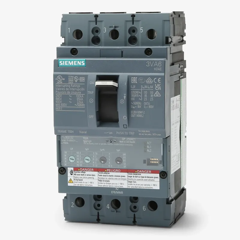 Siemens 3VA6140-5HN31-0AA0 - 40A 3 Pole Molded Case Circuit Breaker Secure Checkout