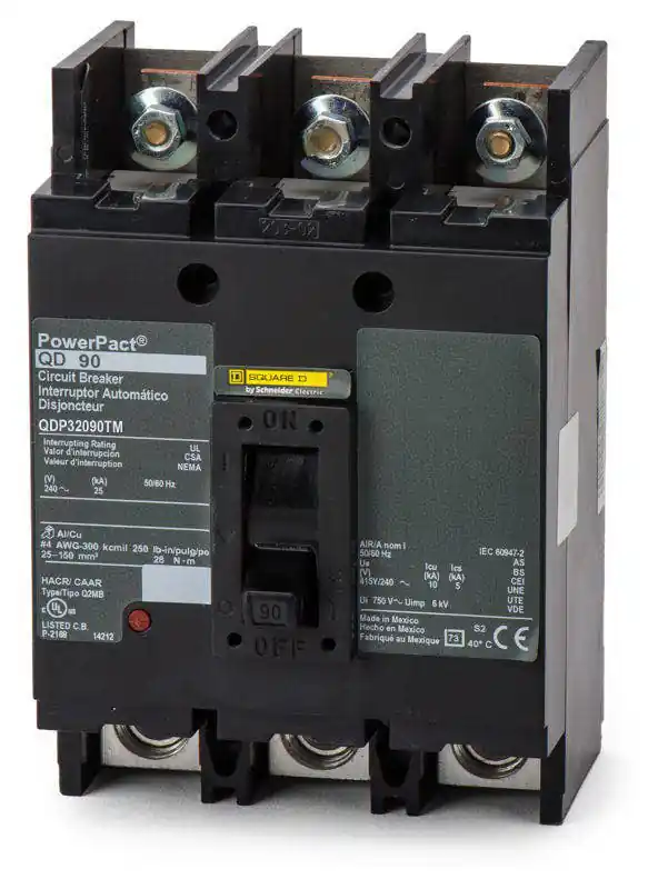 Square D QDP32090TM - 90A 3 Pole Molded Case Circuit Breaker Best Seller