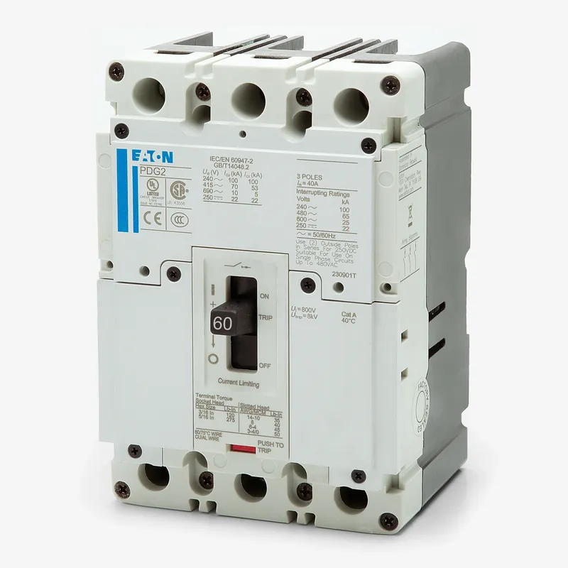 Eaton / Cutler-Hammer PDG23M0060TFFJ - 60A 3 Pole Molded Case Circuit Breaker Luxury