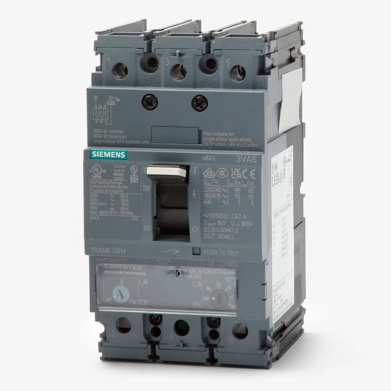 Siemens 3VA5190-6EC31-0AA0 - 90A 3 Pole Molded Case Circuit Breaker Free Returns