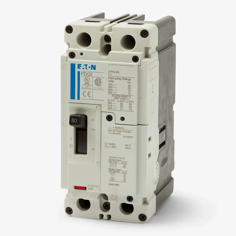 Time-Limited Eaton / Cutler-Hammer PDG22F0080TFFJ - 80A 2 Pole Molded Case Circuit Breaker