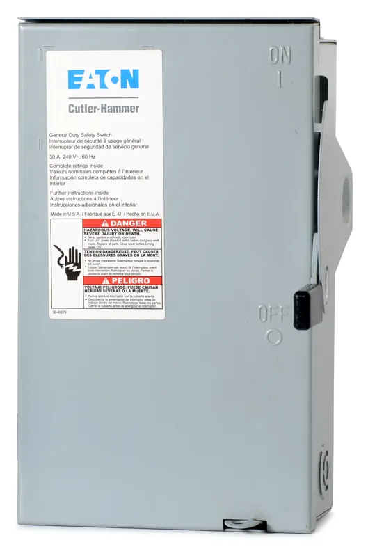 Free Returns Eaton DG321NRB Safety Switch