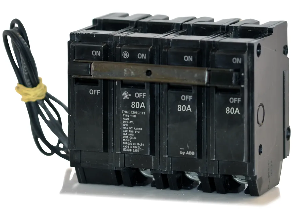 Low Price ABB / General Electric THQL32080ST1 - 80A 3 Pole Miniature Circuit Breaker