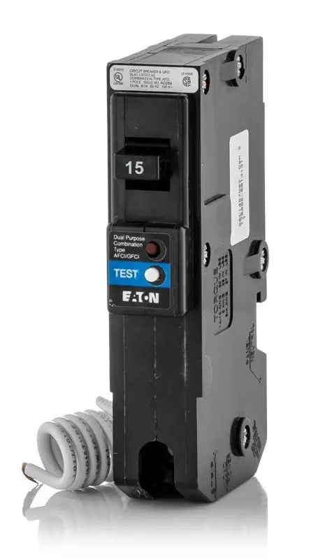 One Day Deal Eaton / Cutler-Hammer BRLAFGF115 - 15A Dual Function Miniature Circuit Breaker