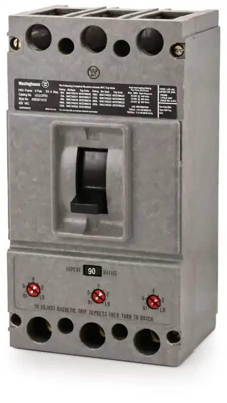Eaton / Westinghouse HKA3090 - 90A 3 Pole Molded Case Circuit Breaker Special Offer