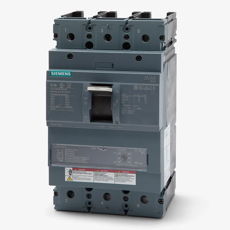 Siemens 3VA5340-5EC31-0AA0 - 400A 3 Pole Molded Case Circuit Breaker Clearance