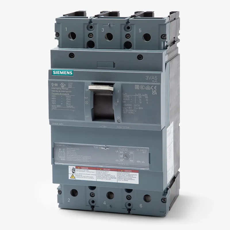 Popular Siemens 3VA5460-6EC31-0AA0 - 600A 3 Pole Molded Case Circuit Breaker
