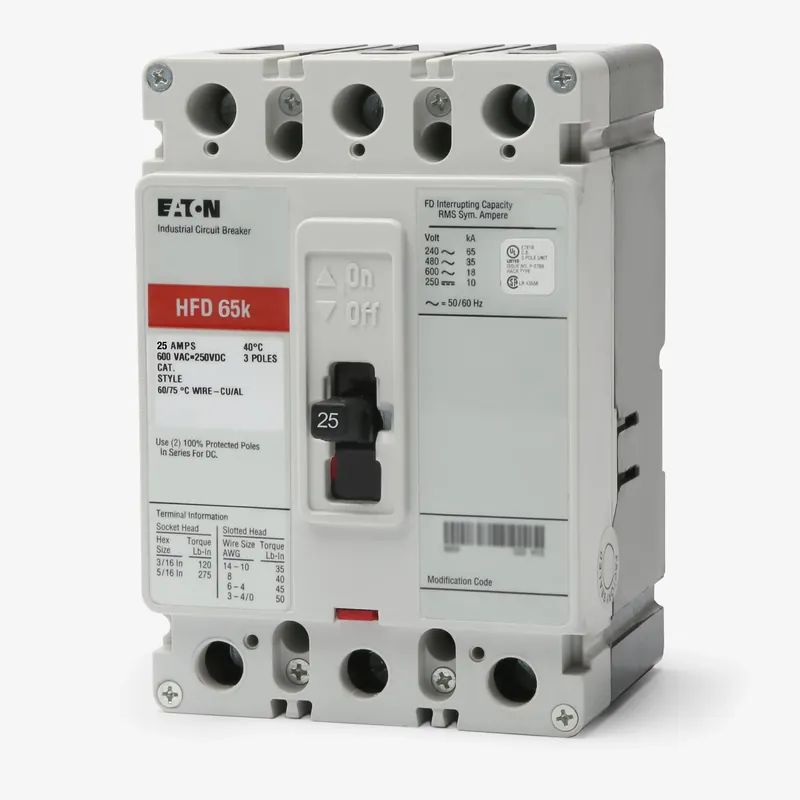 Weekend Sale Eaton / Cutler-Hammer HFD3025 - 25A 3 Pole Molded Case Circuit Breaker