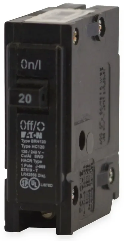 Eaton / Cutler-Hammer BRH120 - 20A 1 Pole Miniature Circuit Breaker Reduced Price