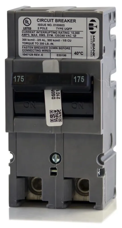 Zinsco QFP175-2 - 175A 2 Pole Molded Case Circuit Breaker Premium