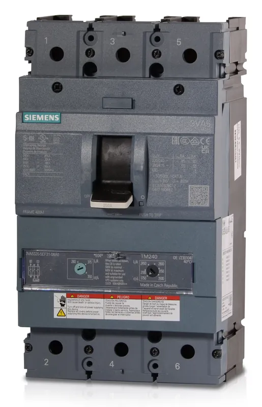 Affordable Siemens 3VA5320-5EF31-0AA0 - 200A 3 Pole Molded Case Circuit Breaker
