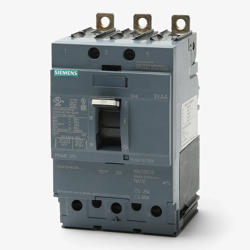 New Release Siemens 3VA4125-4ED34-0AA03 Pole Circuit Breaker