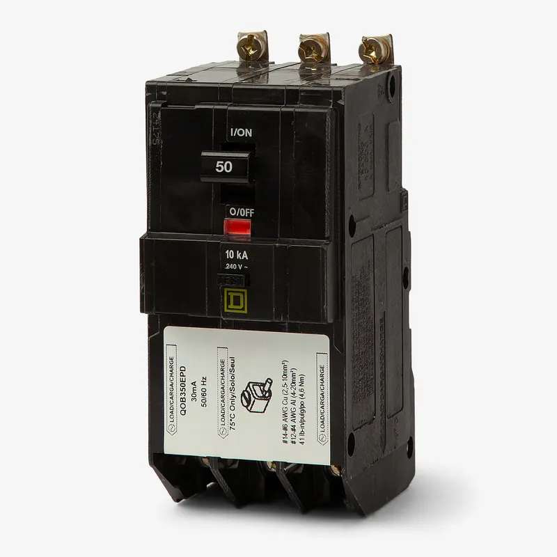 Square D QOB350EPD - 50A GFEP Miniature Circuit Breaker Next Day Delivery