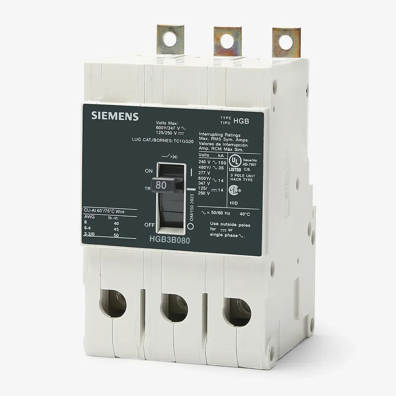 Sale Siemens HGB3B080B - 80A 3 Pole Molded Case Circuit Breaker