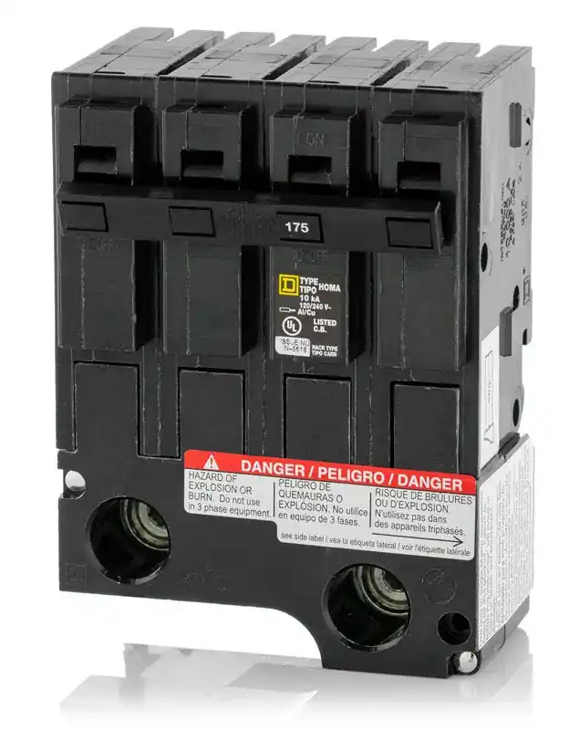 Square D HOM2175BB - 175A 2 Pole Miniature Circuit Breaker Trending