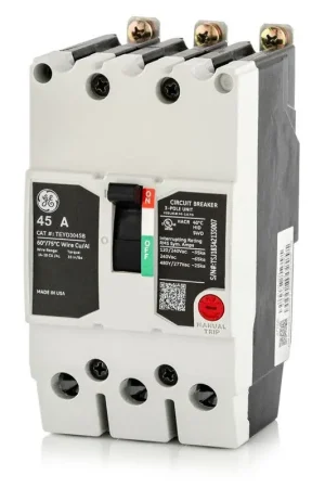 ABB / General Electric TEYD3045B - 45A 3 Pole Miniature Circuit Breaker Authentic