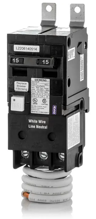 Trending Siemens BF215A - 15A GFCI Molded Case Circuit Breaker