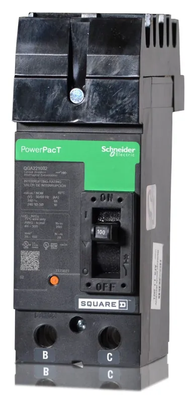 Factory Price Square D QGA221002 - 100A 2 Pole Molded Case Circuit Breaker