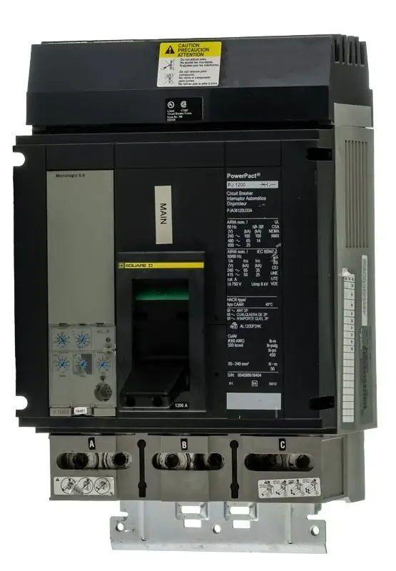 Factory Price Square D PJA36120U33A - 1200A 3 Pole Molded Case Circuit Breaker