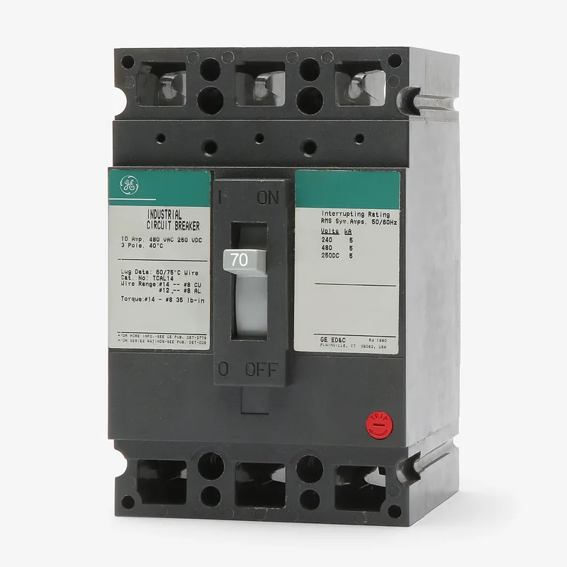 ABB / General Electric THED136070 - 70A 3 Pole Molded Case Circuit Breaker Time-Limited
