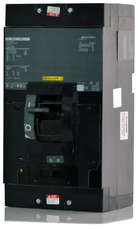 Square D LAL26200 - 200A 2 Pole Molded Case Circuit Breaker Clearance