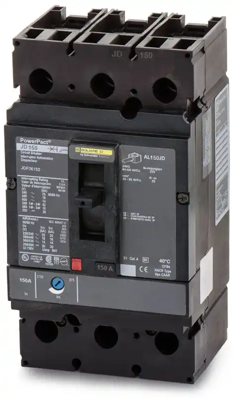 Fan Favorite Square D JDP36150 - 150A 3 Pole Molded Case Circuit Breaker