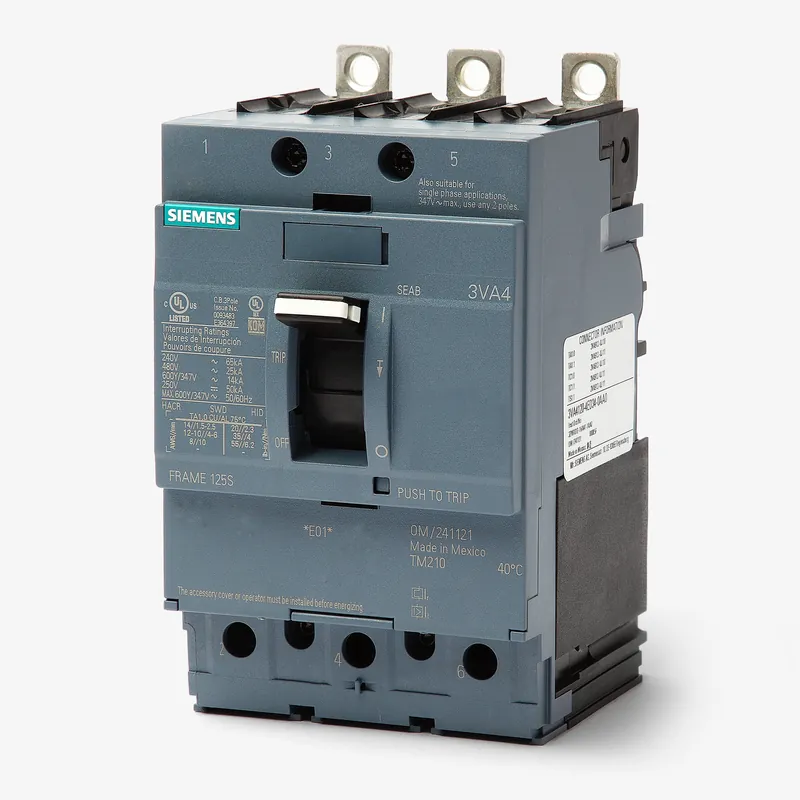Siemens 3VA4120-4ED34-0AA0 3 Pole Circuit Breaker Next Day Delivery