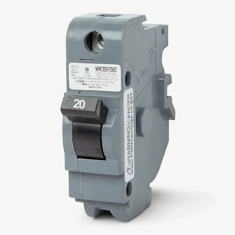 Connecticut Electric UBIF20NB - 20A 1 Pole Miniature Circuit Breaker Instant Buy