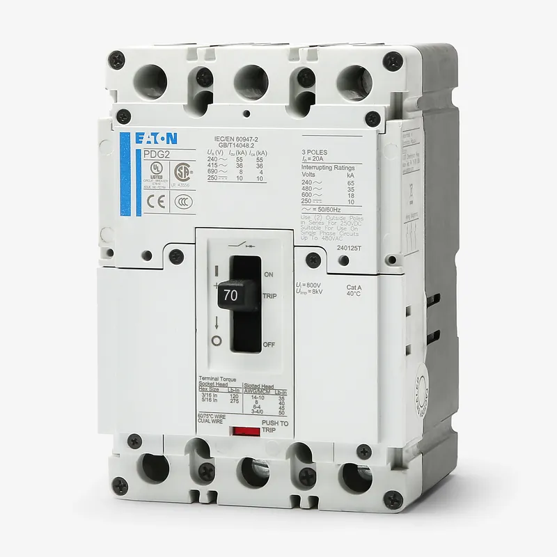 Eaton / Cutler-Hammer PDG23G0070TFFL - 70A 3 Pole Molded Case Circuit Breaker Trending
