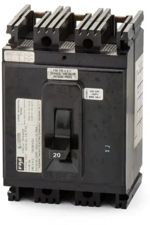 Federal Pacific NE237020 - 20A 3 Pole Molded Case Circuit Breaker Flash Sale