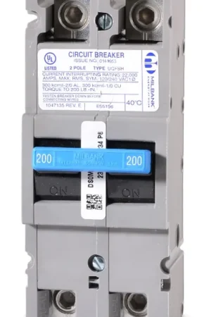 Limited Time Milbank UQFBH-200 2 Pole Circuit Breaker