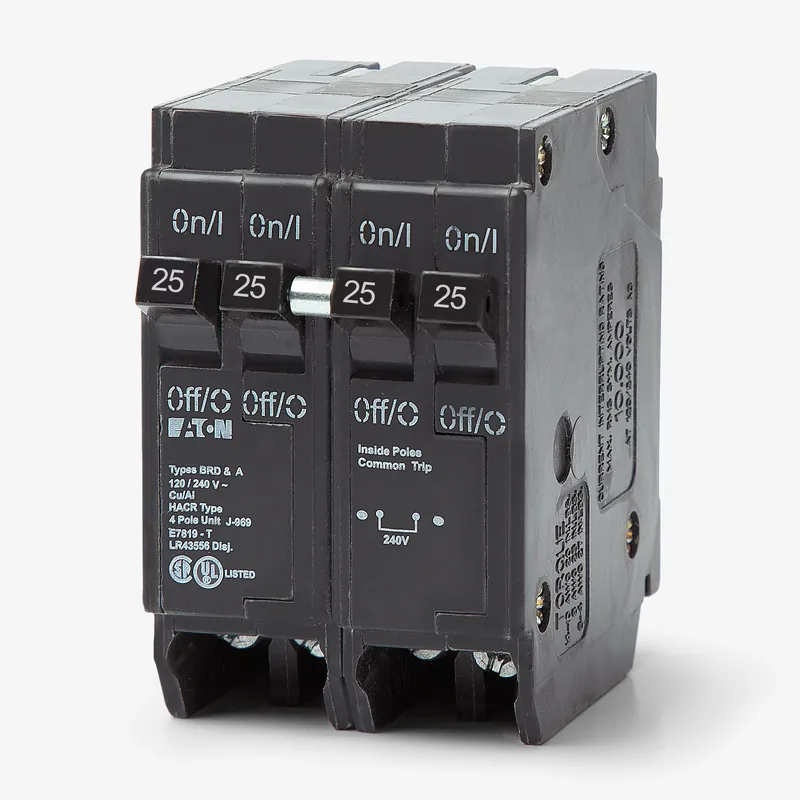 Order Now Eaton / Cutler-Hammer BQC225225 - 25/25A Quadplex Miniature Circuit Breaker