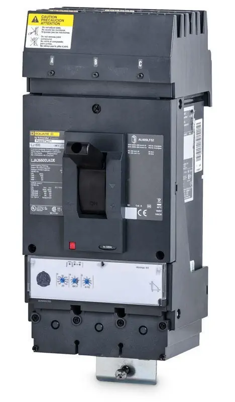 Schneider Electric LJA36600U43X - 600A 3 Pole Molded Case Circuit Breaker Time-Limited