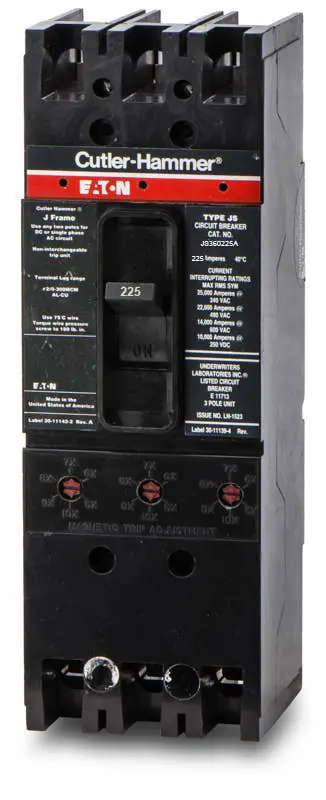 Trending ABB / Thomas & Betts JS360225A - 225A 3 Pole Molded Case Circuit Breaker