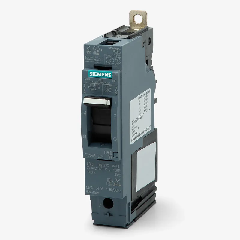 Siemens 3VA4150-6ED14-0AA0 - 50A 1 Pole Molded Case Circuit Breaker Buy Direct