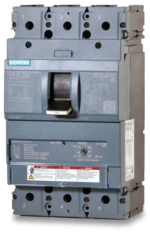 Trending Siemens 3VA5570-6EC32-0AA0 - 700A 3 Pole Molded Case Circuit Breaker