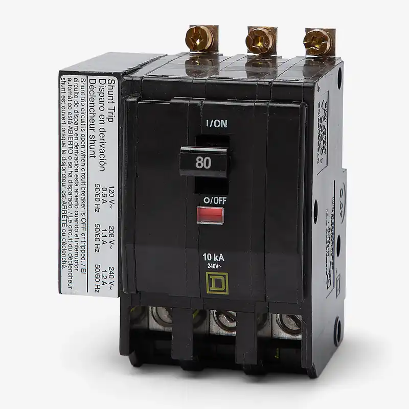 Square D QOB3801021 - 80A 3 Pole Miniature Circuit Breaker Must Have