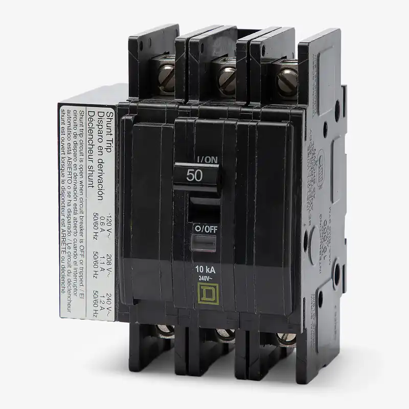 Discount Square D QOU3501021 - 50A 3 Pole Miniature Circuit Breaker