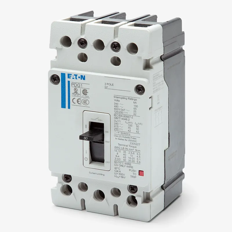 Sale Eaton / Cutler-Hammer PDG13M0080TFFJ - 80A 3 Pole Molded Case Circuit Breaker