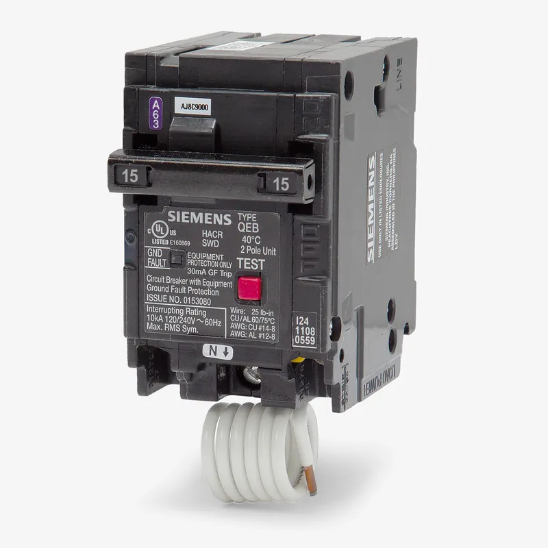 Siemens Q215EG - 15A GFEP Miniature Circuit Breaker Popular