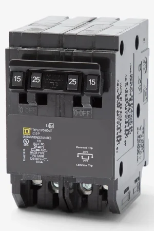 Schneider Electric HOMT215225 - 15/25A Quad Tandem Miniature Circuit Breaker Seasonal Sale