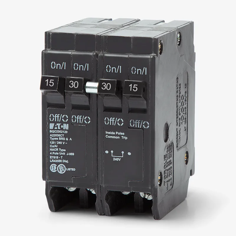 Premium Eaton / Cutler-Hammer BRD2302115 - 30/15A Quadplex Miniature Circuit Breaker